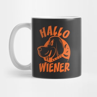 Hallo-wiener (plain colour), Hallowiener, Halloween Mug